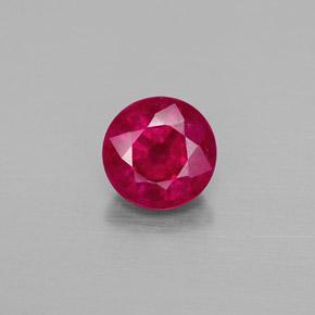 1.94カラットの天然ピンクレッドルビー（7.14 mm・ラウンドカット）