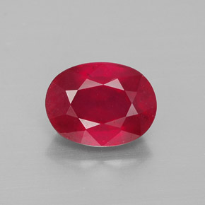2.54カラットの天然ピンクレッドルビー（8.8×6.7 mm・オーバルカット）