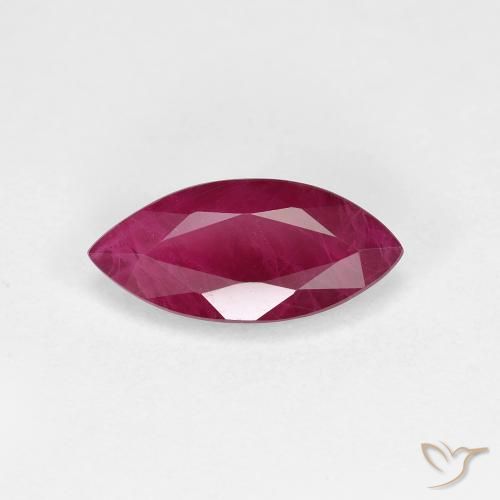 1.58ct 天然 ディープレッド ルビー, マーキーズ, VS-SI