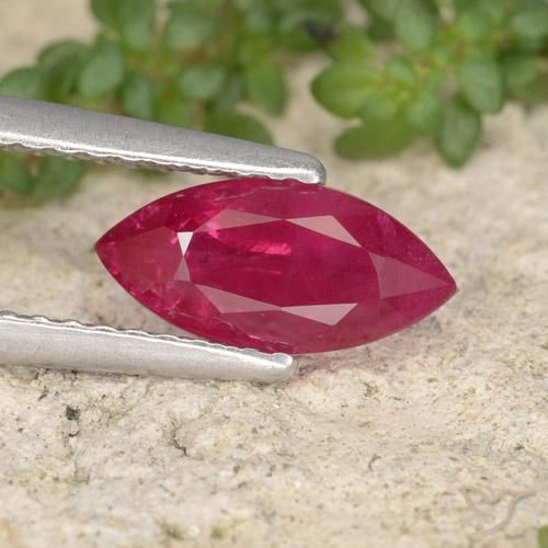 1.18ct 天然 濃い紅 ルビー, マーキーズ, VS-SI