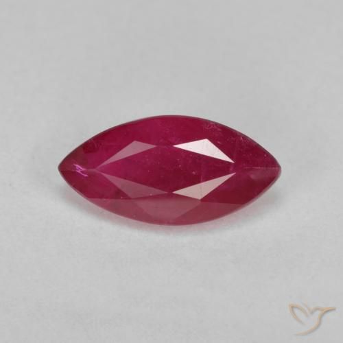 1.61ct 天然 ディープレッド ルビー, マーキーズ, VS-SI