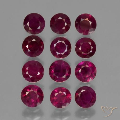 Shop natural 2.64ct 濃いクリムゾンレッド ルビー gems, ラウンド, from ミャンマー at GemSelect. In stock, global shipping!