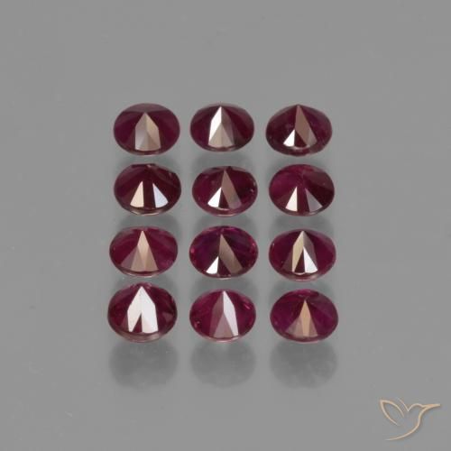 Shop natural 2.64ct 濃いクリムゾンレッド ルビー gems, ラウンド, from ミャンマー at GemSelect. In stock, global shipping!