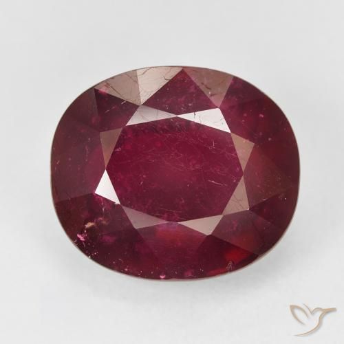 17.06ct 天然 ディープレッド ルビー, 楕円形, VS-SI