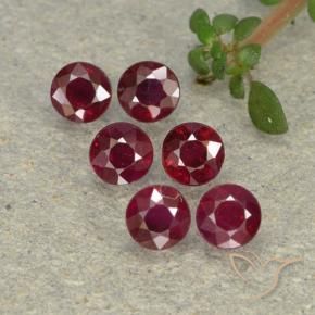 Shop natural 1.52ct ミディアムレッド ルビー gems, ラウンド, from ミャンマー at GemSelect. In stock, global shipping!