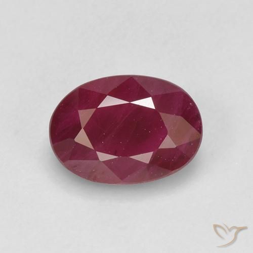 1.13ct 天然 濃い紅 ルビー, 楕円形, VS-SI