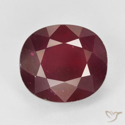 13.93ct 天然 ミディアムレッド ルビー, 楕円形, VS-SI