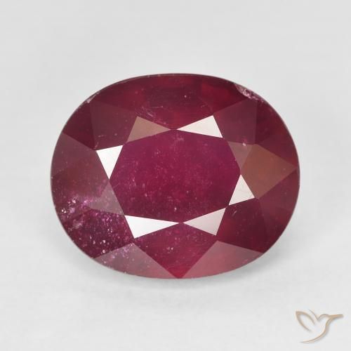 9.32ct 天然 ミディアムレッド ルビー, 楕円形, VS-SI