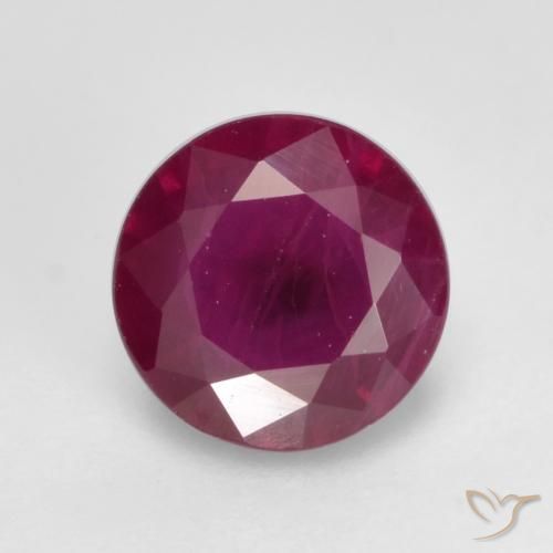 0.66ct 天然 マゼンタピンク ルビー, ラウンド, VS-SI
