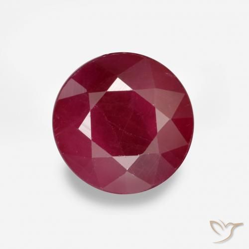 1.03ct 天然 ディープレッド ルビー, ラウンド, VS-SI