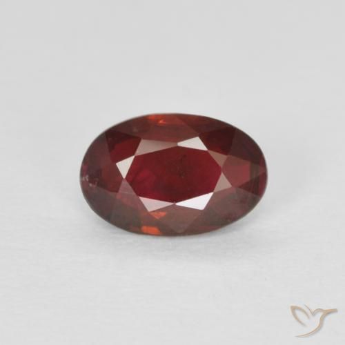0.46ct 天然 明るい赤 ルビー, 楕円形, VS-SI