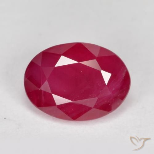 1.15ct 天然 ジャム・レッド ルビー, 楕円形, VS-SI