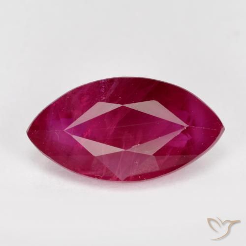 1.66ct 天然 ピンクがかったレッド ルビー, マーキーズ, VS-SI