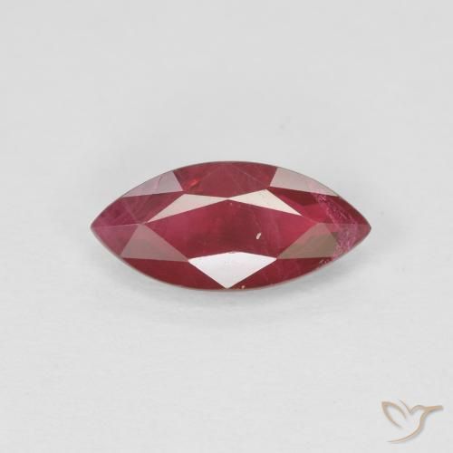1.08ct 天然 ディープレッド ルビー, マーキーズ, VS-SI