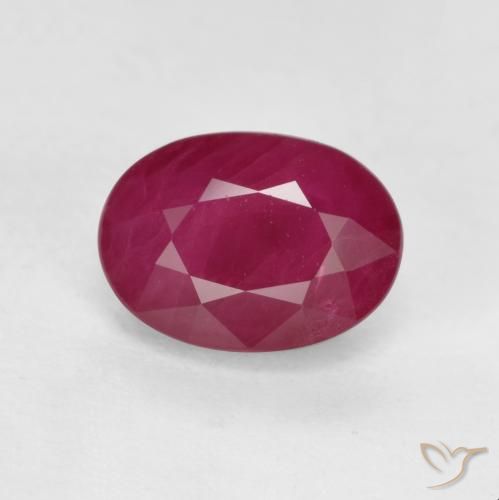 1.21ct 天然 ピンクがかったレッド ルビー, 楕円形, VS-SI