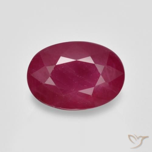 1.13ct 天然 濃い紅 ルビー, 楕円形, VS-SI