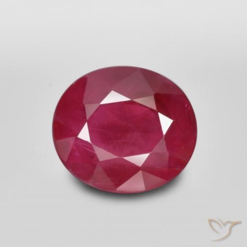 1.35ct 天然 ブラッドレッド ルビー, 楕円形, SI