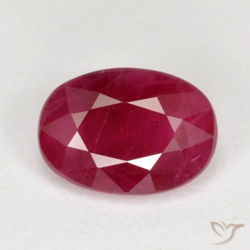 1.02ct 天然 ブラッドレッド ルビー, 楕円形, VS-SI