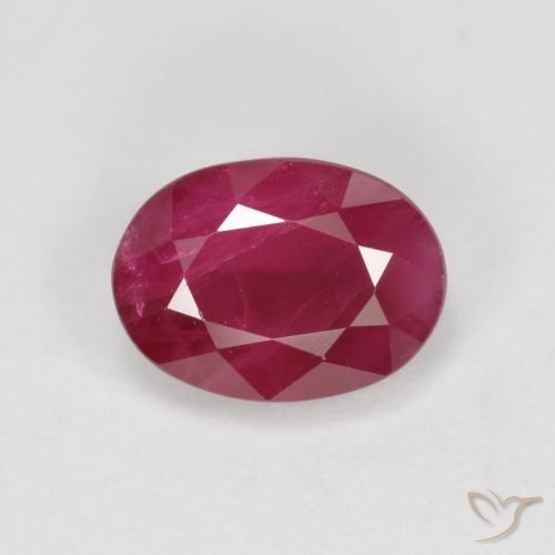 1.06ct 天然 ブラッドレッド ルビー, 楕円形, SI