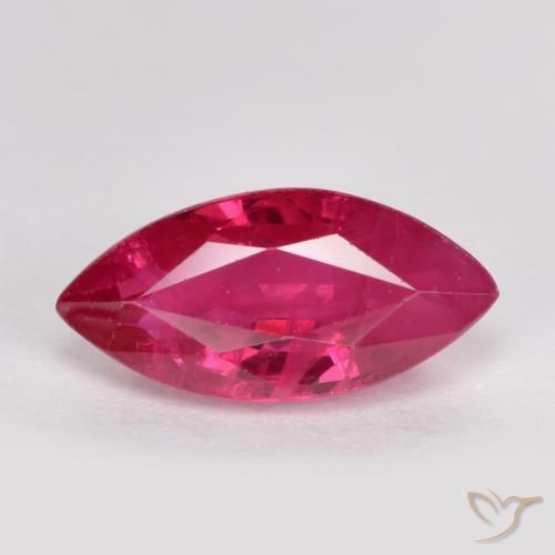 1.24ct 天然 薄いレッド ルビー, マーキーズ, SI