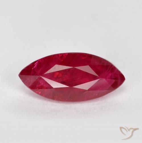 1.01ct 天然 ディープレッド ルビー, マーキーズ, SI