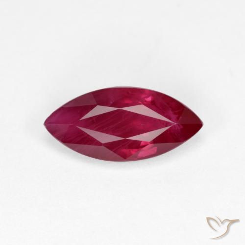 1.10ct 天然 ダークレッド ルビー, マーキーズ, VS-SI