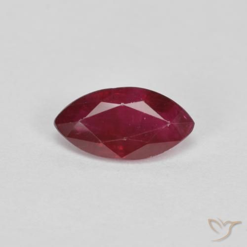 0.94ct 天然 ディープレッド ルビー, マーキーズ, VS-SI