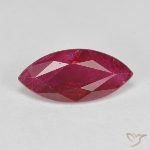 1.80ct 天然 ミディアムレッド ルビー, マーキーズ, VS-SI