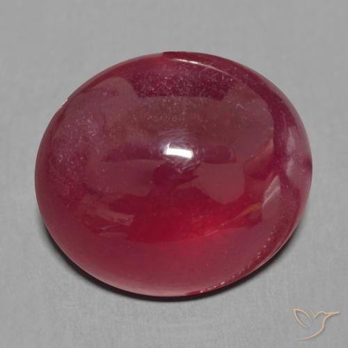 12.88ct 天然 ダークレッド ルビー, 楕円形, 半透明