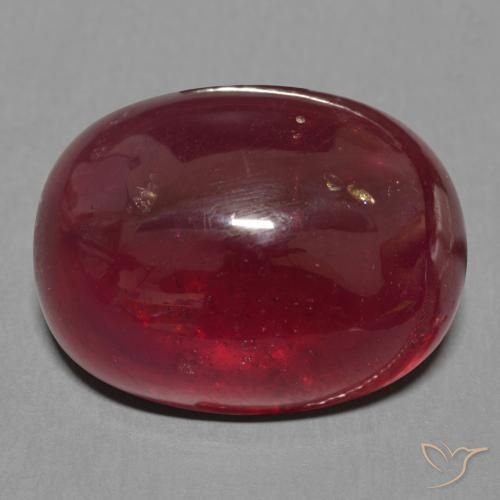 18.63ct 天然 ダークレッド ルビー, 楕円形, 半透明