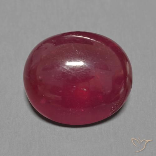 8.39ct 天然 ディープレッド ルビー, 楕円形, 半透明