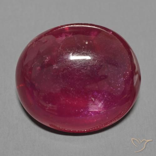23.90ct 天然 ワインレッド ルビー, 楕円形, 半透明