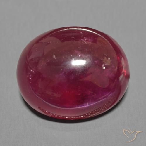 23.40ct 天然 ワインレッド ルビー, 楕円形, 半透明