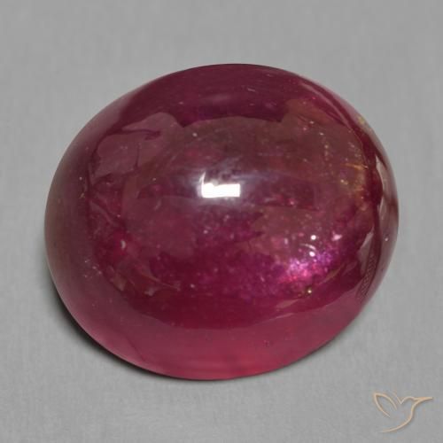 24.77ct 天然 ワインレッド ルビー, 楕円形, 半透明