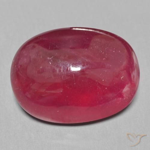 15.12ct 天然 ディープレッド ルビー, 楕円形, 半透明