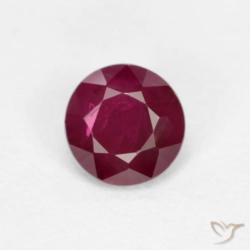 0.29ct 天然 ディープレッド ルビー, ラウンド, VS-SI
