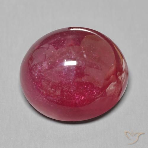 19.48ct 天然 濃いレッドワイン ルビー, 楕円形, 半透明