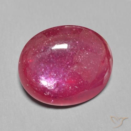 13.09ct 天然 ダークレッド ルビー, 楕円形, 半透明