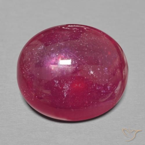 17.39ct 天然 ダークレッド ルビー, 楕円形, 半透明