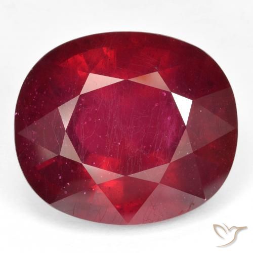 53.35ct 天然 ブラッドレッド ルビー, 楕円形, VVS-VS