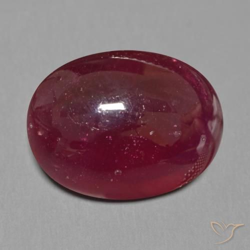 17.33ct 天然 ダークレッド ルビー, 楕円形, 半透明