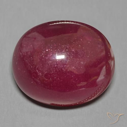 19.84ct 天然 ワインレッド ルビー, 楕円形, 半透明
