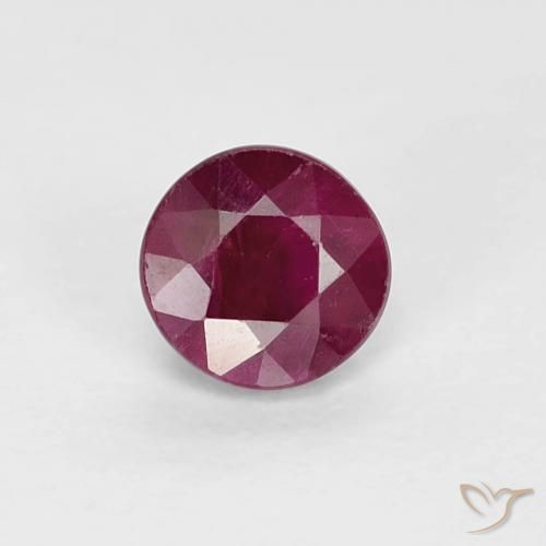 0.32ct 天然 ダークレッド ルビー, ラウンド, VS-SI