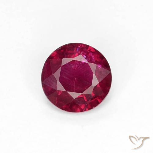 0.29ct 天然 濃いレッドワイン ルビー, ラウンド, VS-SI
