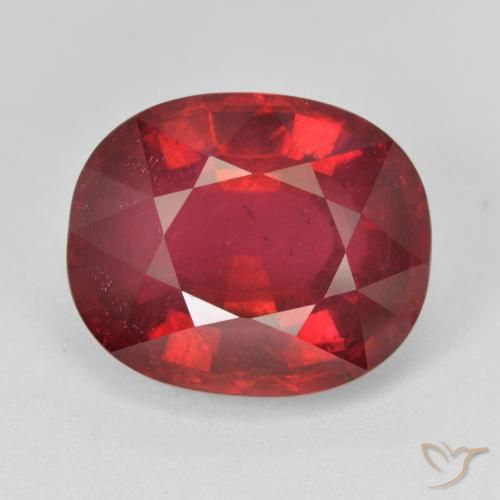 12.68ct 天然 濃い赤 ルビー, 楕円形, VS