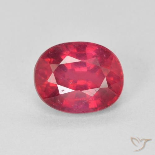 1.83ct 天然 濃い紅 ルビー, 楕円形, VS