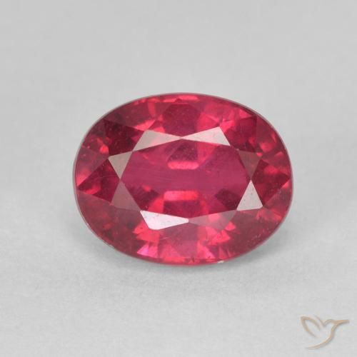 1.92ct 天然 ジャム・レッド ルビー, 楕円形, VS