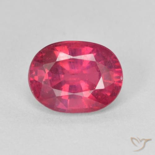 1.85ct 天然 ミディアムレッド ルビー, 楕円形, VS