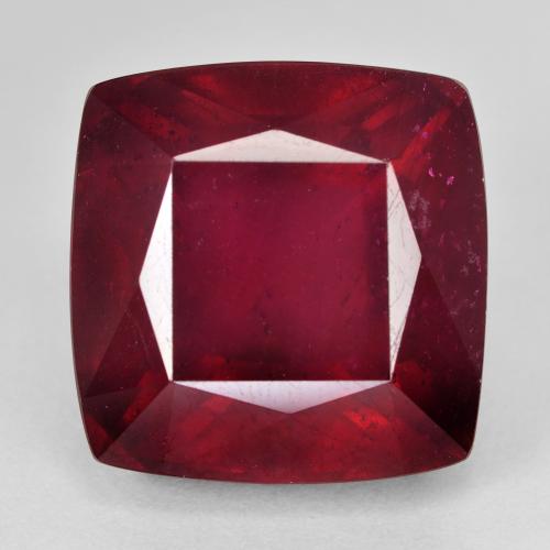 29.52ct 天然 ブラッドレッド ルビー, クッション, VS