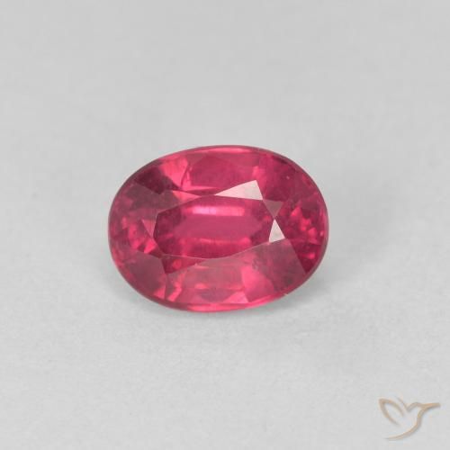 1.24ct 天然 ジャム・レッド ルビー, 楕円形, VS